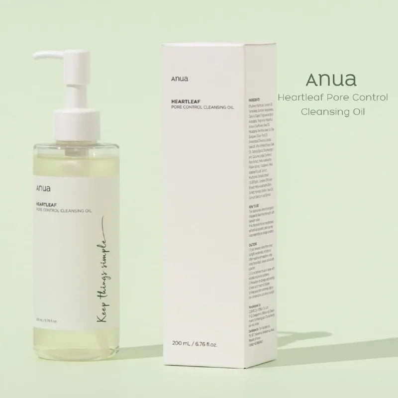 Anua Skin Care Set Heartleaf 77% Toner Deep Cleansing Oil Remove Cosmetic Face Cleanser Skincare Products Original