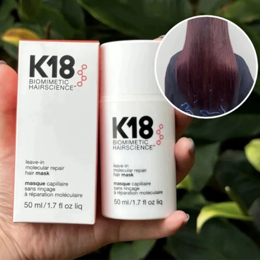 50ml K18 Leave-In Molecular kertain Repair Hair Mask Softens Restores Damaged Hair Deep Keratin Treatment for Hair and Scalp