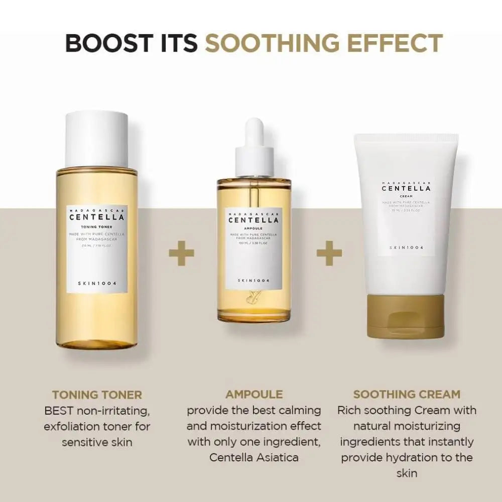 Korean Skin1004 Centella Ampoule Toner Cleanser Face Serum Cleaning Oil .