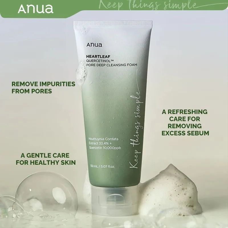 Anua Skin Care Set Heartleaf  77% Toner Deep Cleansing Oil Remove Cosmetic Face Cleanser Skincare Products Original