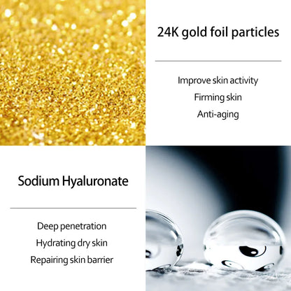 Skincare Set 24K Gold Face Serum Anti Ageing.