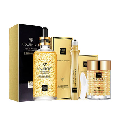 Skincare Set 24K Gold Face Serum Anti Ageing.