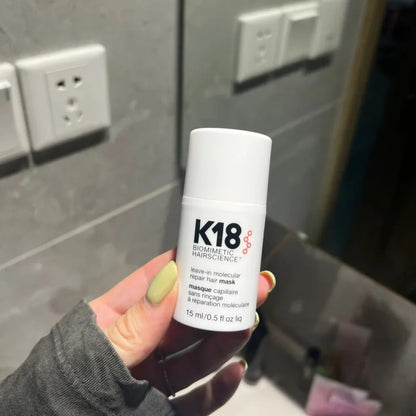 50ml K18 Leave-In Molecular kertain Repair Hair Mask Softens Restores Damaged Hair Deep Keratin Treatment for Hair and Scalp