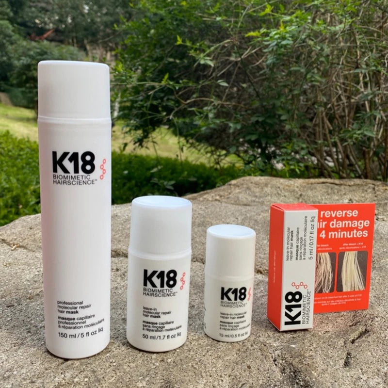 50ml K18 Leave-In Molecular kertain Repair Hair Mask Softens Restores Damaged Hair Deep Keratin Treatment for Hair and Scalp