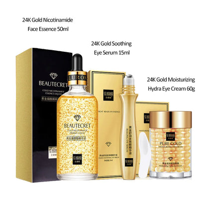 Skincare Set 24K Gold Face Serum Anti Ageing.