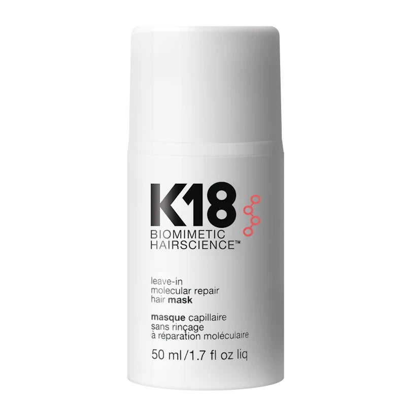 50ml K18 Leave-In Molecular kertain Repair Hair Mask Softens Restores Damaged Hair Deep Keratin Treatment for Hair and Scalp