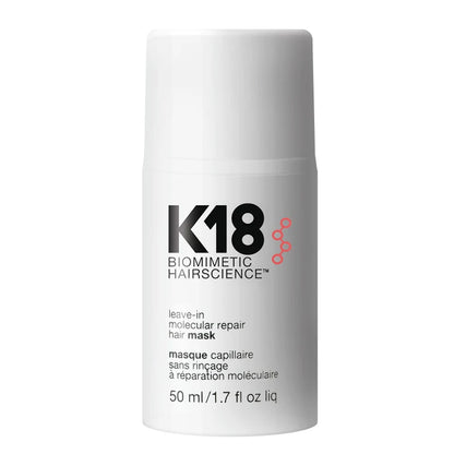 50ml K18 Leave-In Molecular kertain Repair Hair Mask Softens Restores Damaged Hair Deep Keratin Treatment for Hair and Scalp