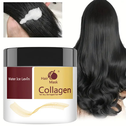 Collagen Hair Care Deep Repair Conditioning Moroccan Argan Oil Hair Mask Essence Suitable for Dry and Damaged Hair