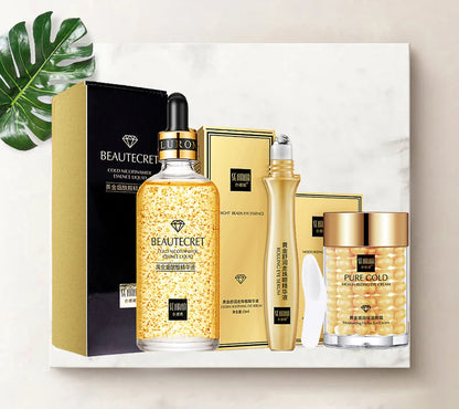 Skincare Set 24K Gold Face Serum Anti Ageing.