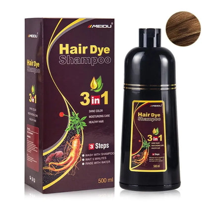 Meidu 3 In 1 Instant Coloring Shampoo Natural .