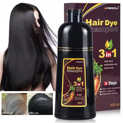 Meidu 3 In 1 Instant Coloring Shampoo Natural .