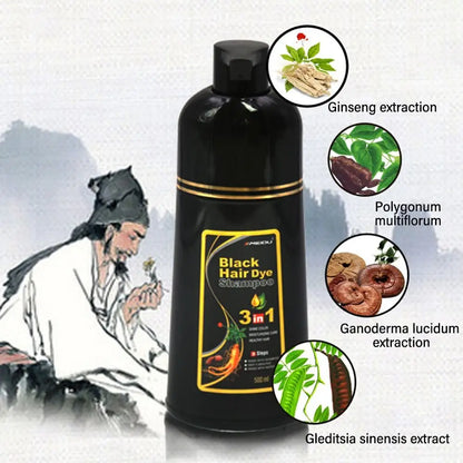 Meidu 3 In 1 Instant Coloring Shampoo Natural .
